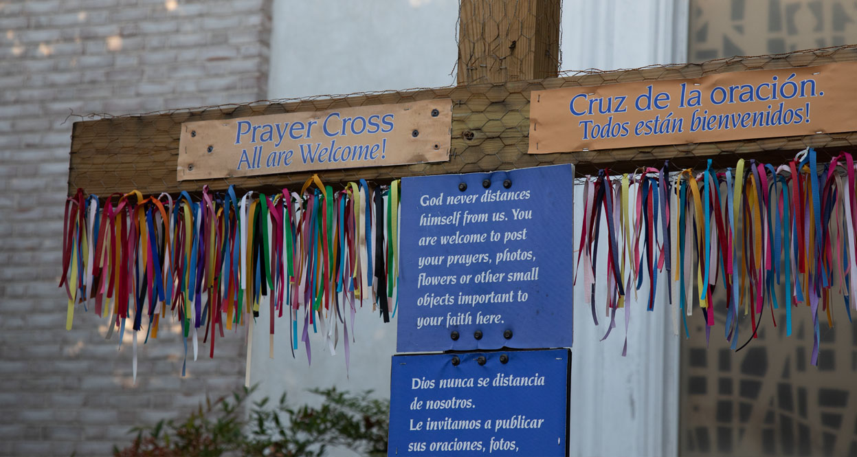 Advent sanctuary installation
